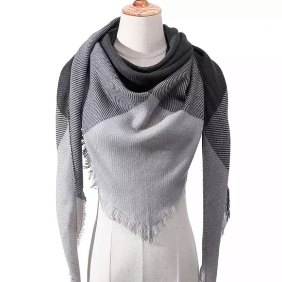 Accessories - Plaid Blanket Scarf